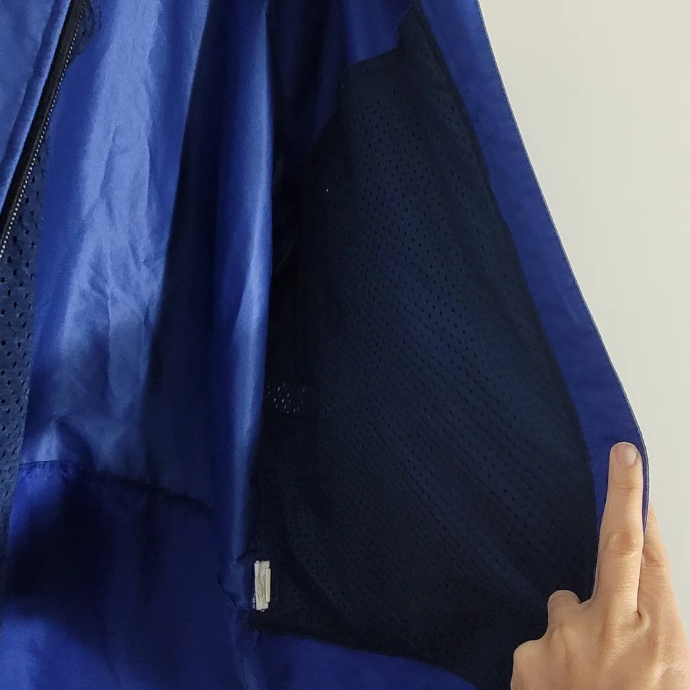 Patagonia Essen Shell Blue Jacket Full Zip Waterproof Outdoor Hoodie Medium - Picture 8 of 16